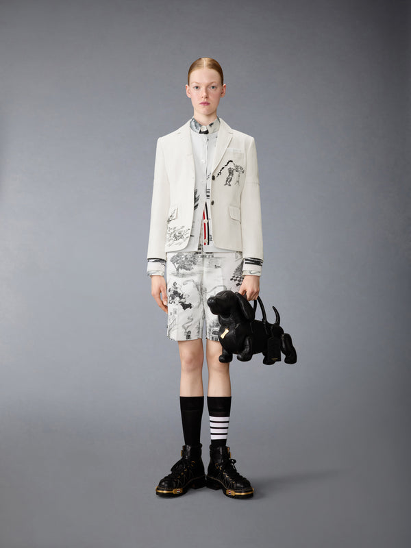 CASHMERE JERSEY INTARSIA HECTOR TOILE CARDIGAN - image 3