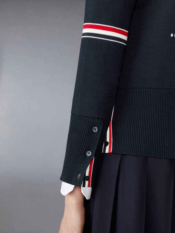 RWB STRIPE JACQUARD SAILBOAT CARDIGAN - image 5