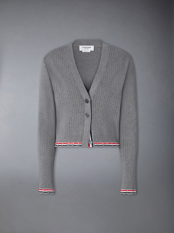 POINTELLE RIB STITCH CARDIGAN - featured image