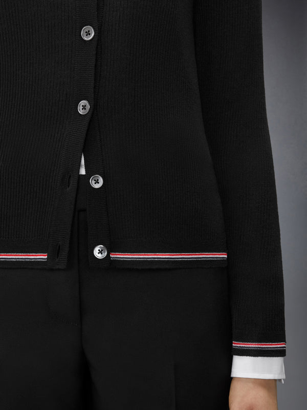 MERINO WOOL RIB STITCH CARDIGAN - image 5