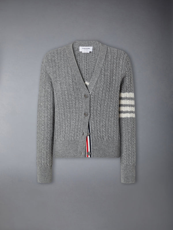 MERINO WOOL 4-BAR ANCHOR INTARSIA CARDIGAN - featured image