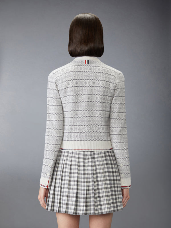 MERINO WOOL JACQUARD SNOWFLAKE CARDIGAN - image 2