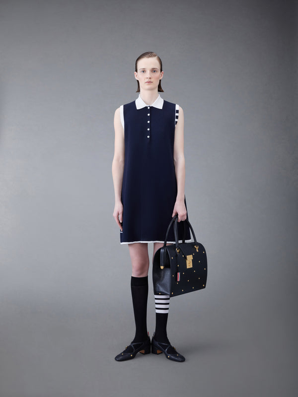 Merino Hector 4-bar Sleeveless Polo Mini Dress - image 4