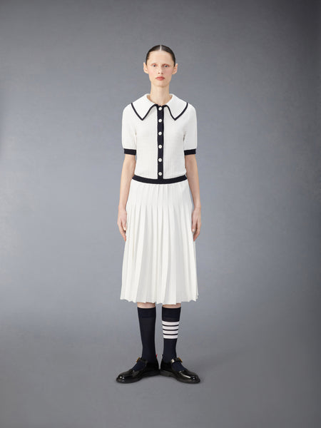 COTTON POINTELLE DRESS WHITE