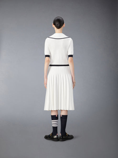 COTTON POINTELLE DRESS WHITE