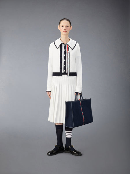 COTTON POINTELLE DRESS WHITE