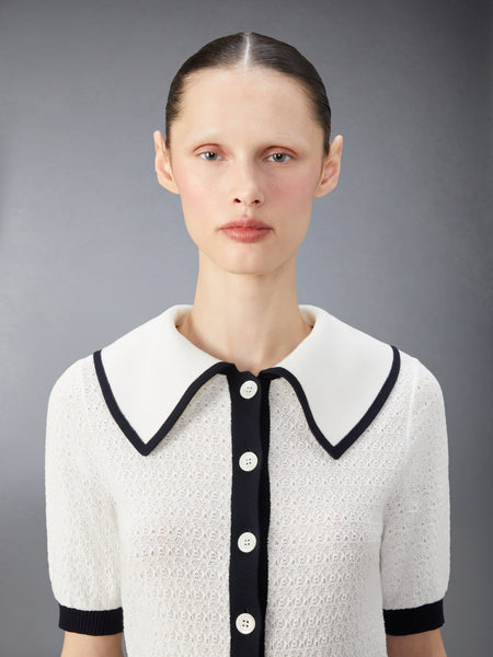 COTTON POINTELLE DRESS WHITE