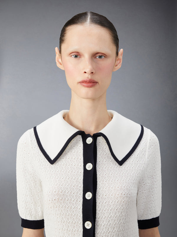 COTTON POINTELLE DRESS - image 5