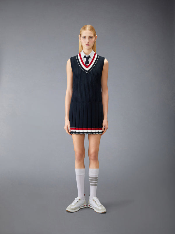 CRICKET RWB STRIPE BABY LADDER CABLE MINI DRESS - image 2