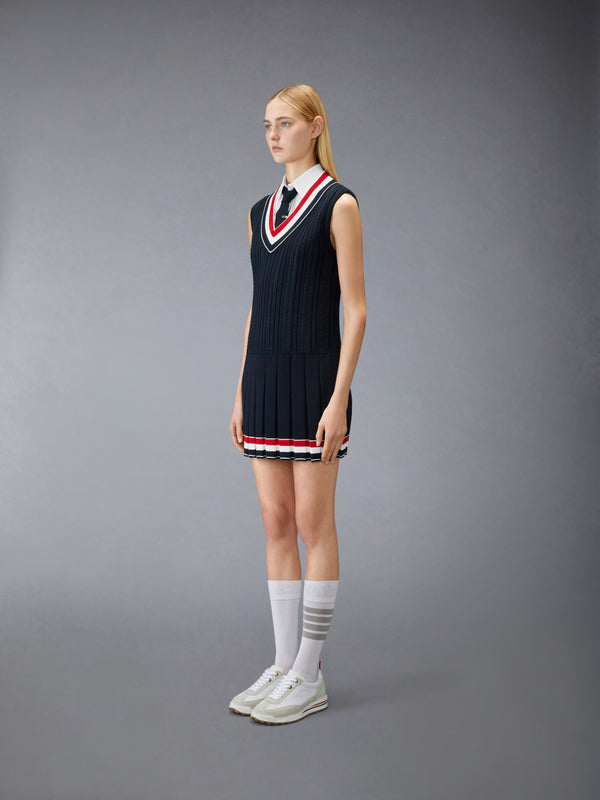 CRICKET RWB STRIPE BABY LADDER CABLE MINI DRESS - image 3