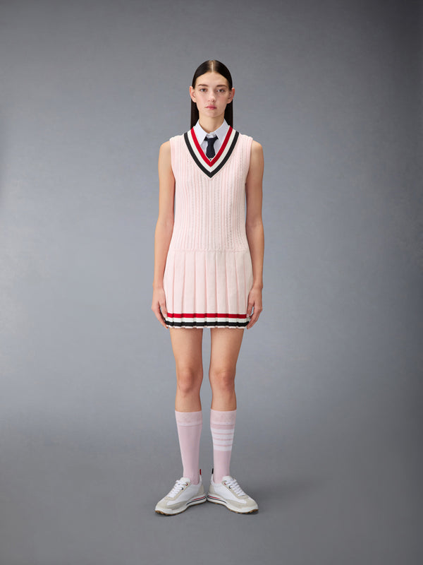 CRICKET RWB STRIPE BABY LADDER CABLE MINI DRESS - image 1