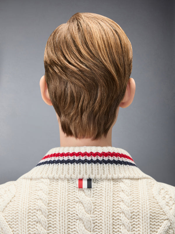 CASHMERE ARAN CABLE CARDIGAN JACKET - image 5