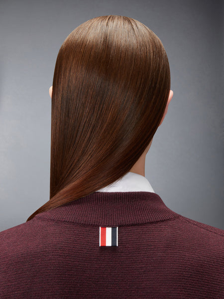 OTTOMAN MILANO STITCH 4-BAR  BOMBER JACKET BURGUNDY