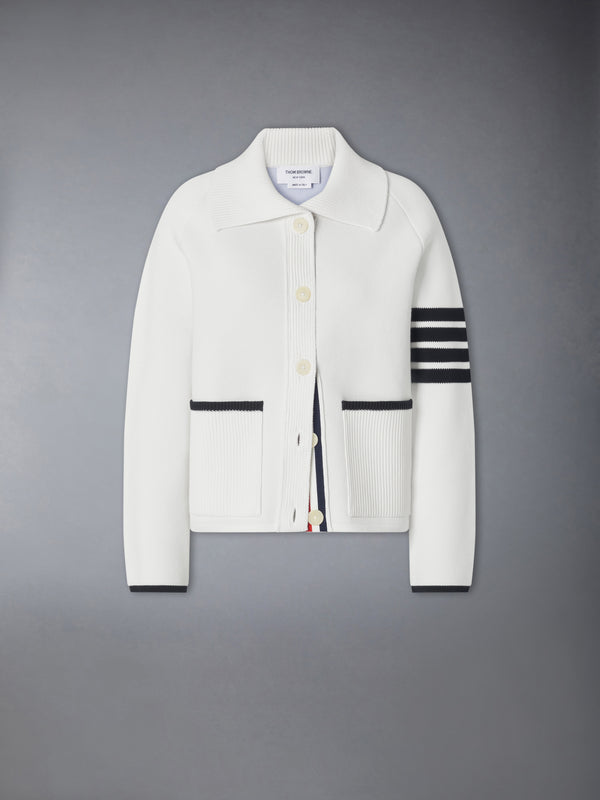 COTTON PIQUE STITCH 4-BAR JACKET - featured image