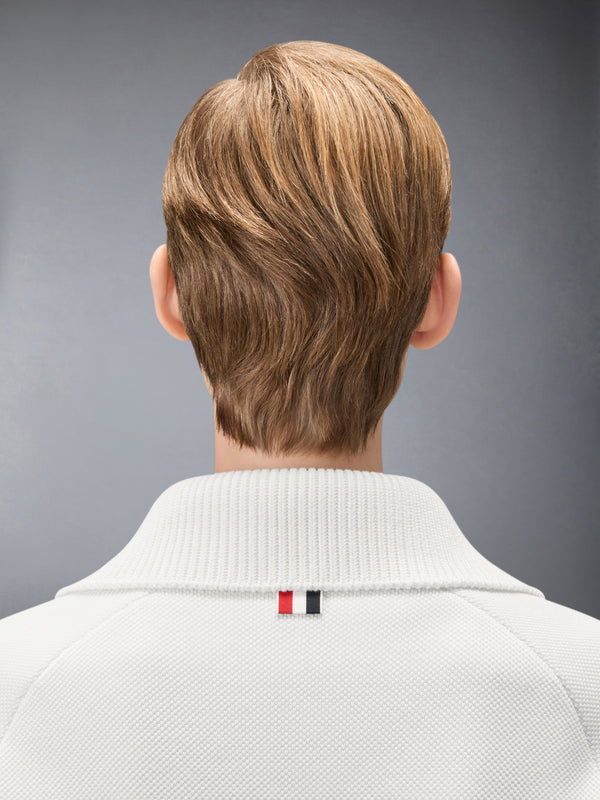 COTTON PIQUE STITCH 4-BAR JACKET - image 4