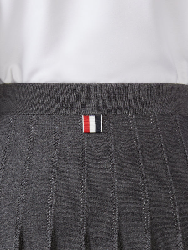 WOOL SILK POINTELLE PLEATED SKIRT - image 5