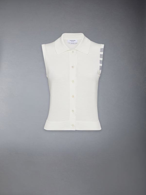 COTTON 4-BAR CROPPED SHIRT - featured image