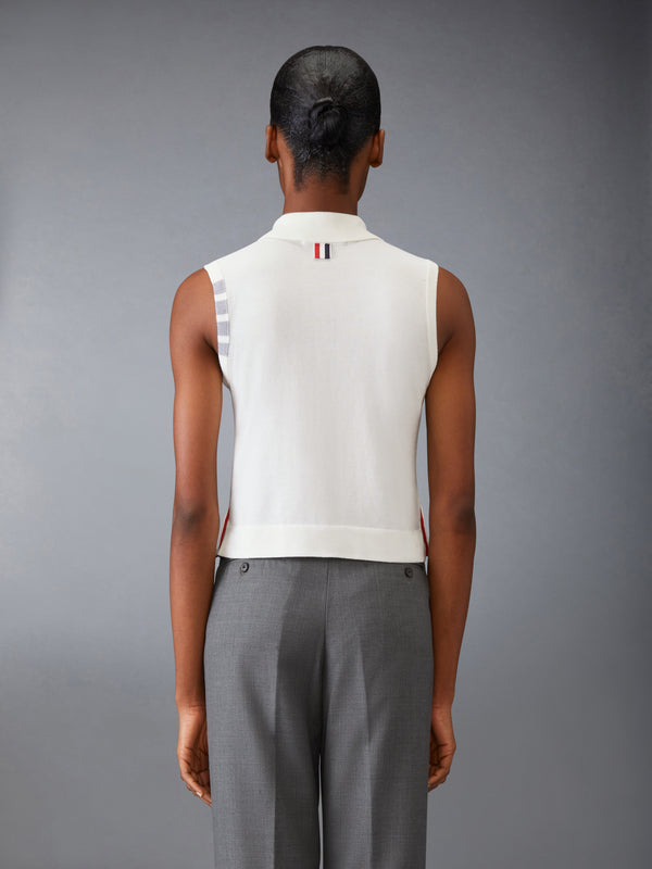 COTTON 4-BAR CROPPED SHIRT - image 2