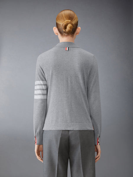 COTTON 4-BAR SHIRT LT GREY