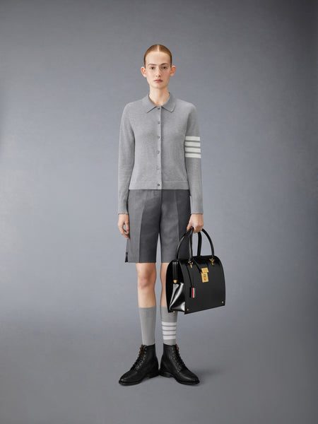 COTTON 4-BAR SHIRT LT GREY