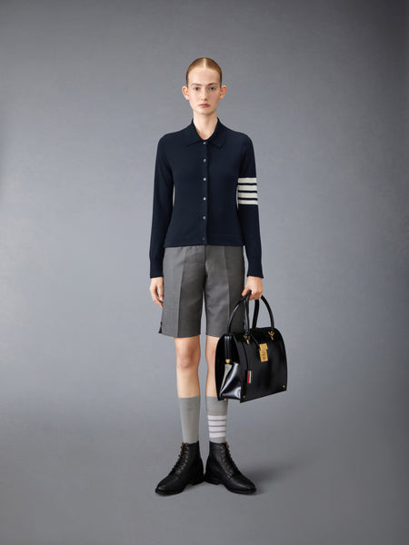 COTTON 4-BAR SHIRT NAVY