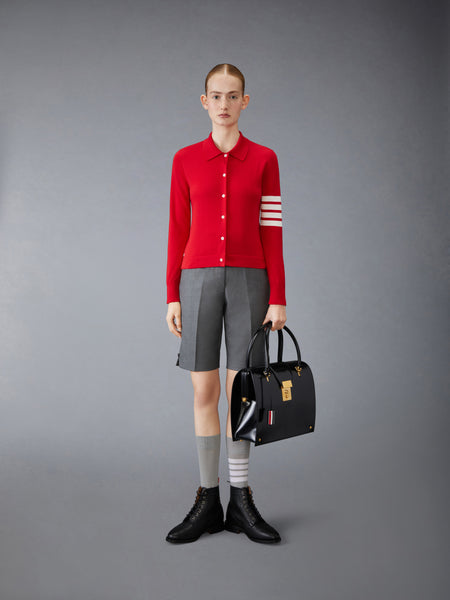 COTTON 4-BAR SHIRT RED