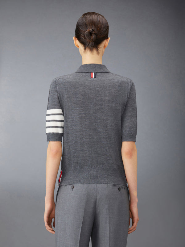 WOOL 4-BAR RELAXED POLO - image 2