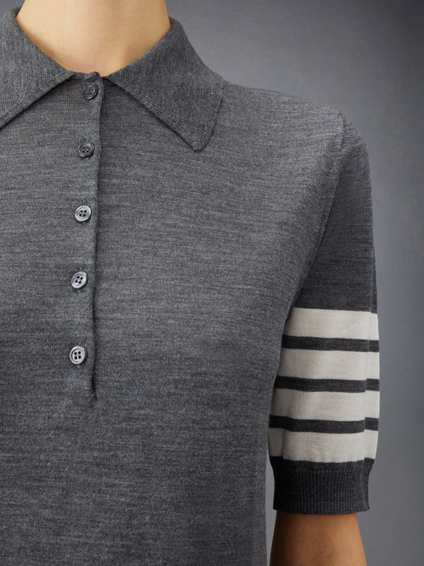 WOOL 4-BAR RELAXED POLO - image 6