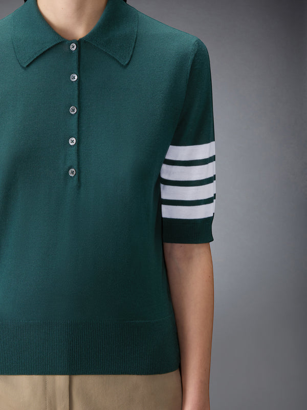 WOOL 4-BAR RELAXED POLO - image 5