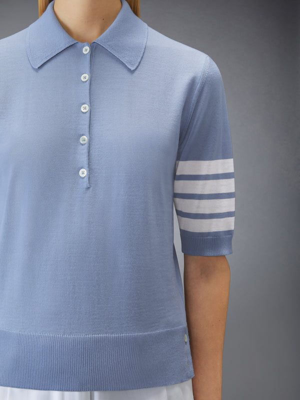 WOOL 4-BAR RELAXED POLO - image 5