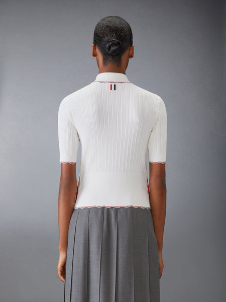 SILK COTTON POLO WHITE