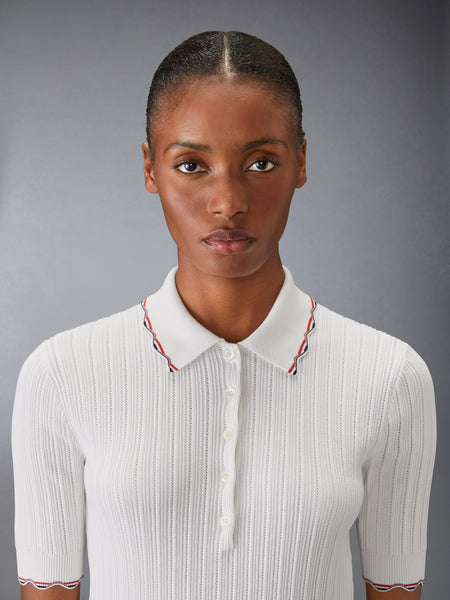 SILK COTTON POLO WHITE