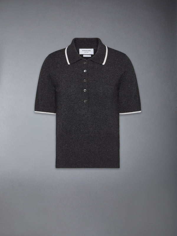 BROWNE 65 JERSEY INTARSIA CASHMERE POLO - featured image