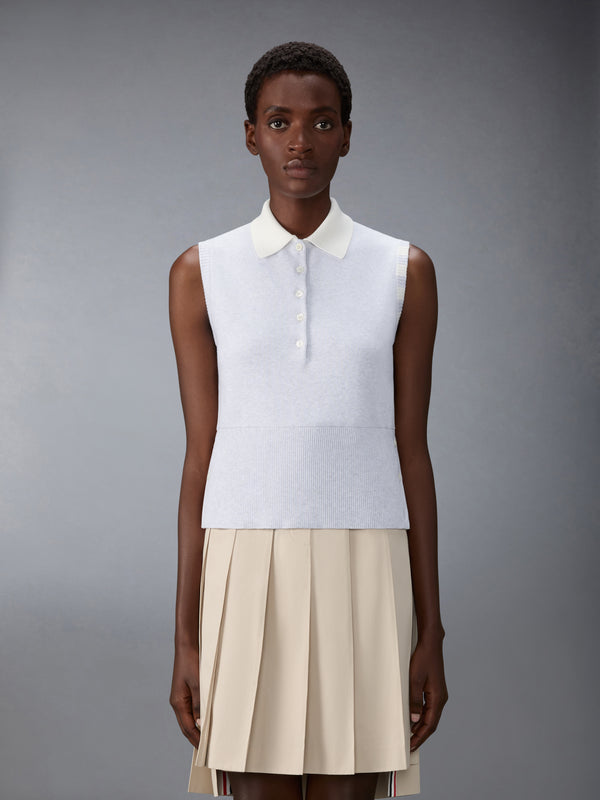 MILANO STITCH 4-BAR SLEEVELESS POLO - image 1