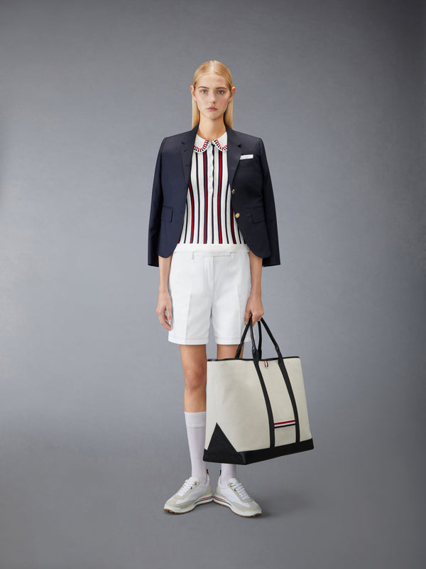 CROCHET STITCH RWB STRIPE POLO - image 3