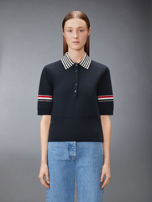 RWB STRIPE JACQUARD LOBSTER POLO - image 1