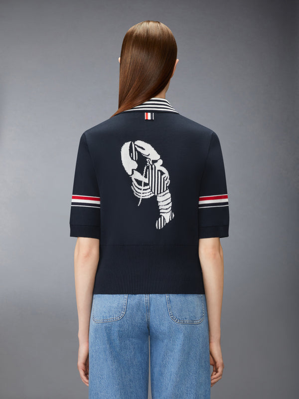 RWB STRIPE JACQUARD LOBSTER POLO - image 2