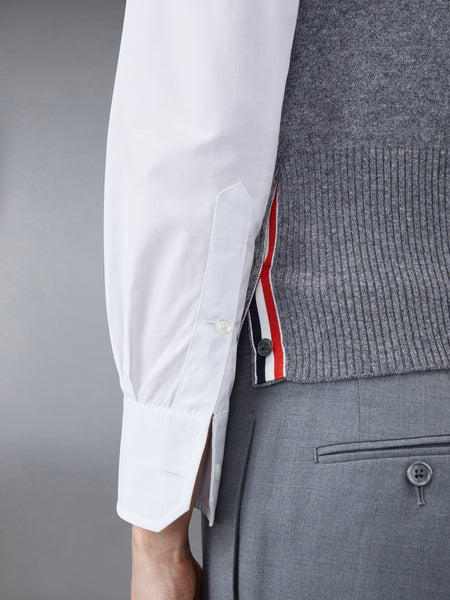CLASSIC CASHMERE 4-BAR SHELL TOP DARK GREY