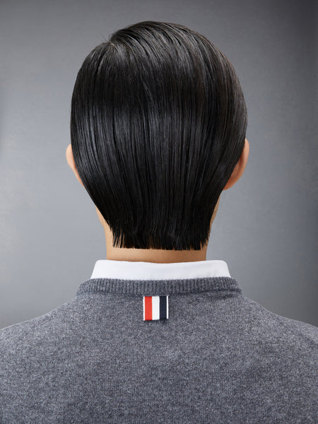 CLASSIC CASHMERE 4-BAR SHELL TOP DARK GREY