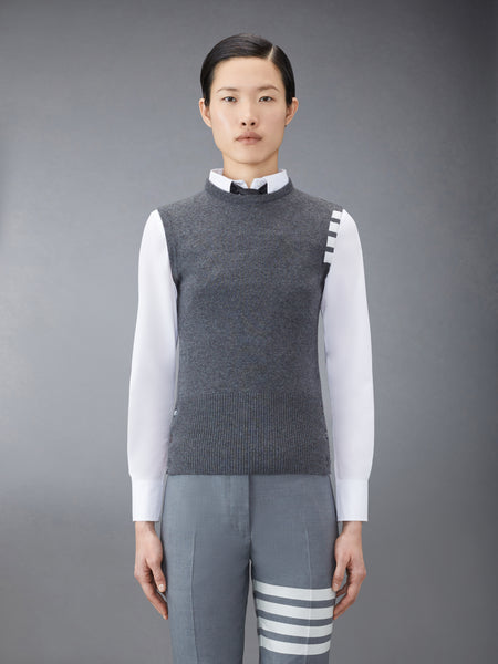 CLASSIC CASHMERE 4-BAR SHELL TOP MED GREY