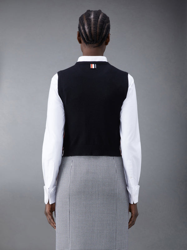 CASHMERE CROPPED CREW NECK SHELL TOP - image 2