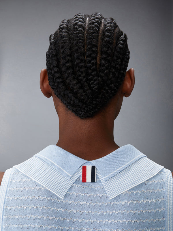 STRIPED TUCK STITCH SHELL TOP - image 5