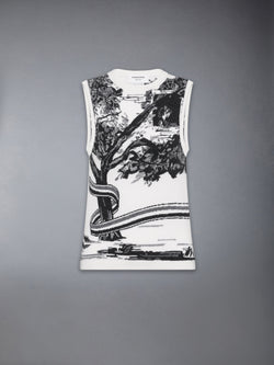 CASHMERE HECTOR TOILE SHELL TOP