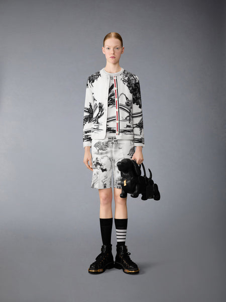 CASHMERE HECTOR TOILE SHELL TOP WHITE