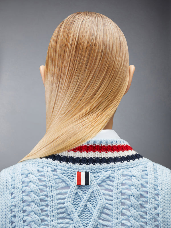 CASHMERE RWB STRIPE CHUNKY SHRUNKEN VEST - image 4