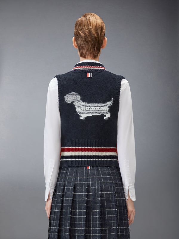 DONEGAL RWB STRIPE HECTOR POINTELLE VEST - image 2