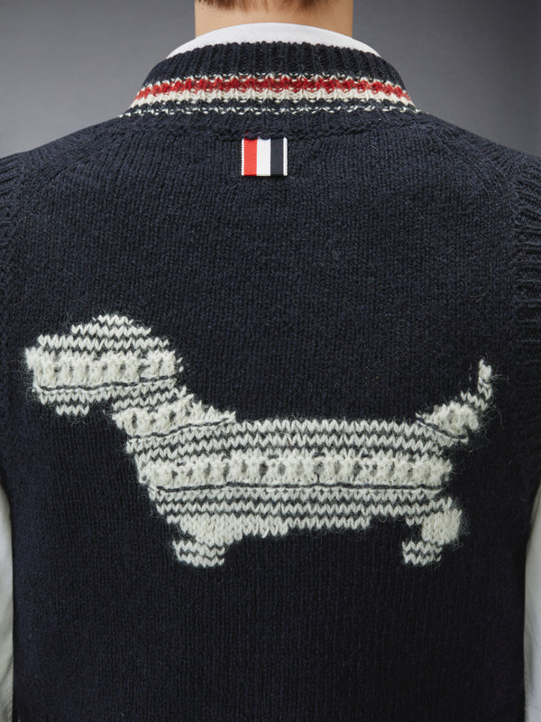 DONEGAL RWB STRIPE HECTOR POINTELLE VEST - image 5