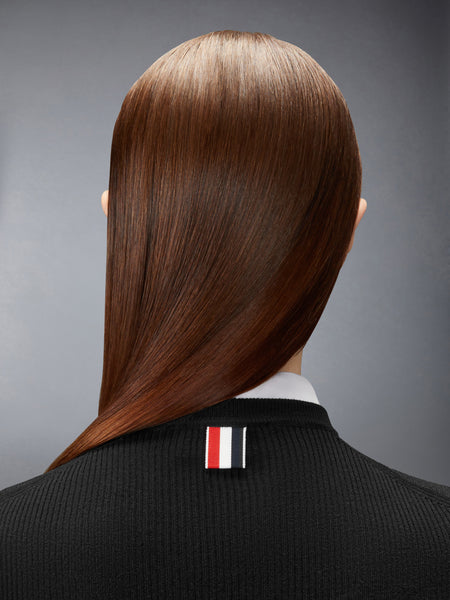 MERINO WOOL RWB STRIPE SHELL TOP BLACK