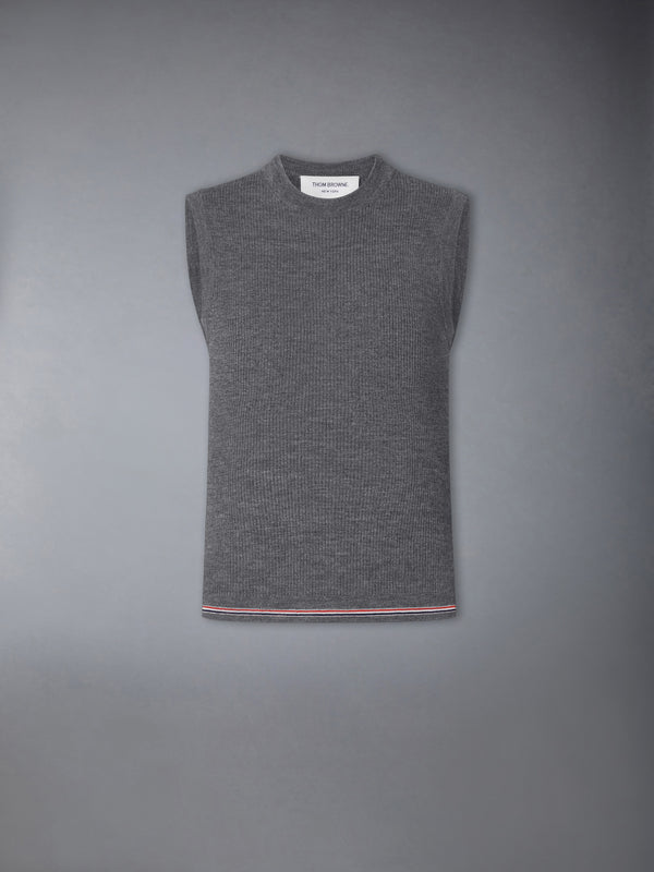 MERINO WOOL RWB STRIPE SHELL TOP - featured image