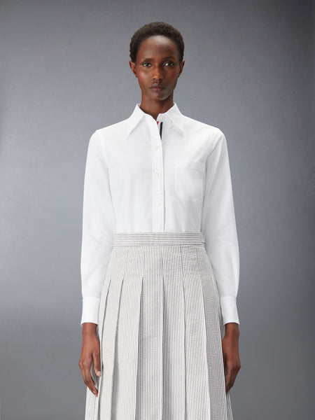 OXFORD GROSGRAIN PLACKET CLASSIC SHIRT WHITE